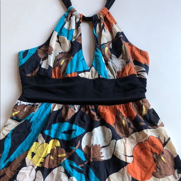 Forever 21 | Y2K Retro Floral Print Halter Top | M - Picture 3 of 9